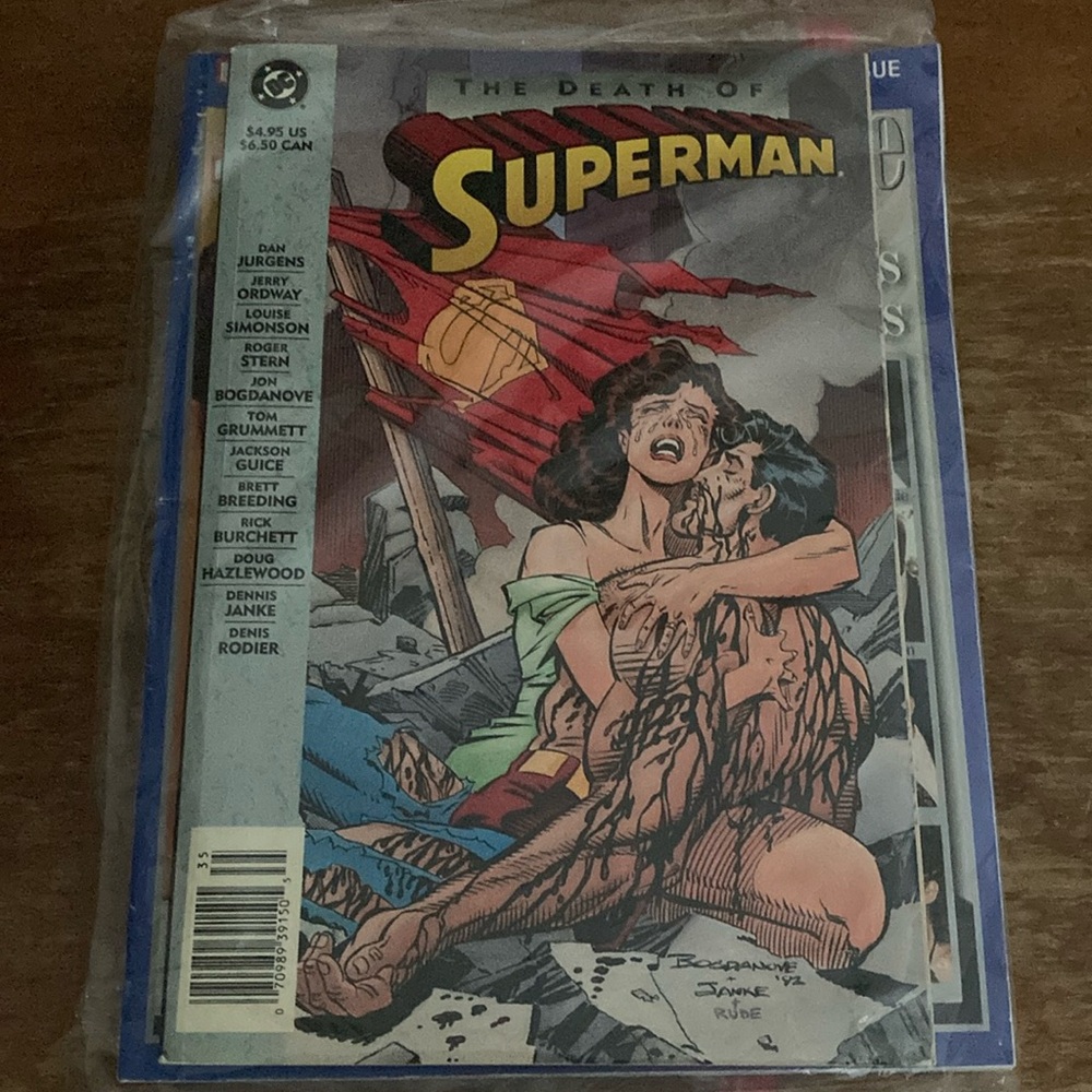 The Death of Superman 1993 DC Comics Michael Jackson JFK JR People Mag VINTAGE